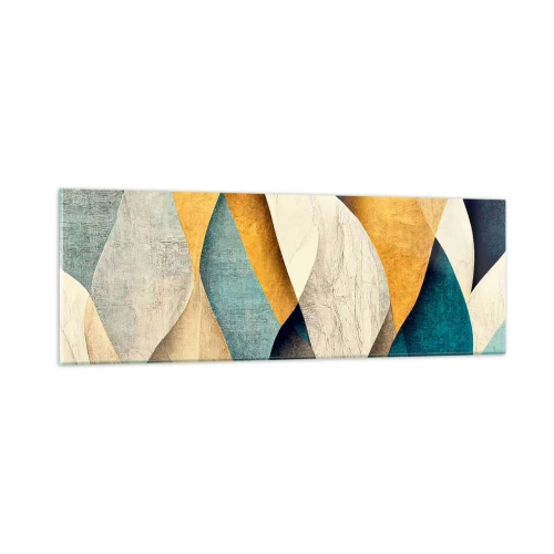 Glass picture - Rhythm and Undulation - 90x30 cm