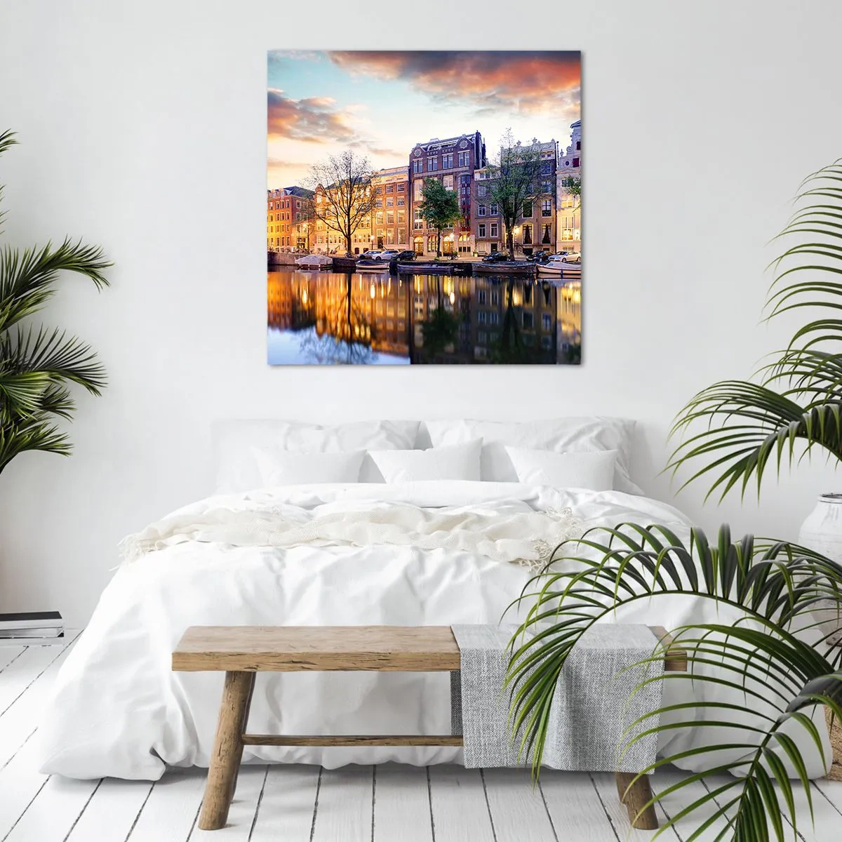 Canvas picture - Reserved and Calm Dutch Beaty - 50x50 cm