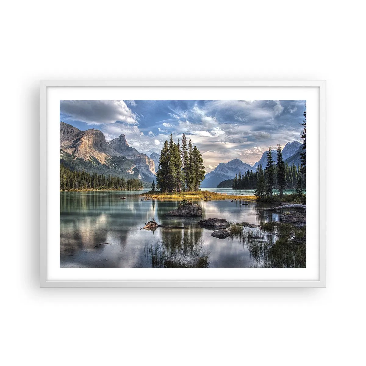 Poster in white frmae - By Big and Clear Waters - 70x50 cm