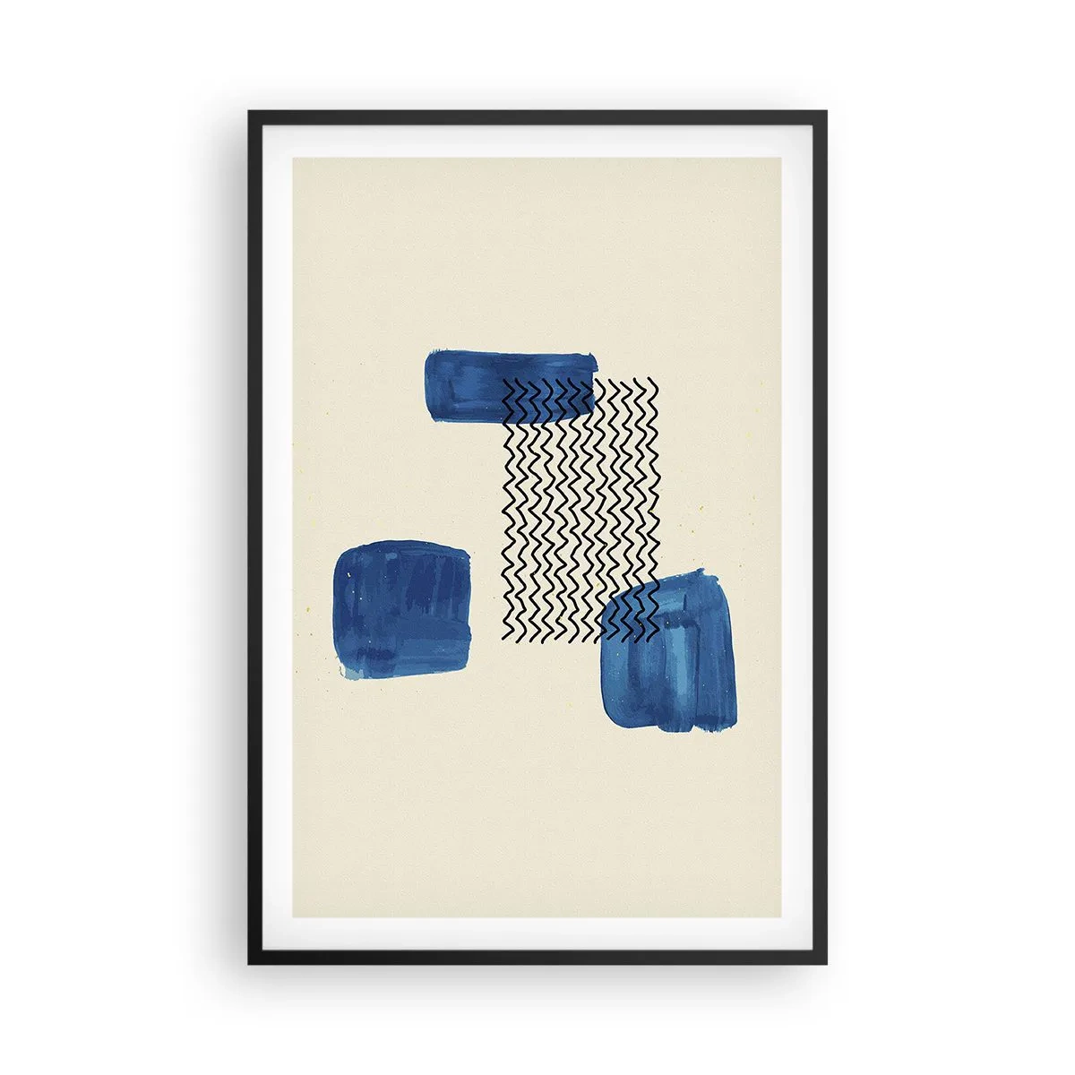 Poster in black frame - Abstract Quartet - 61x91 cm