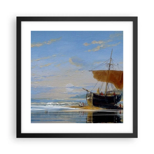 Poster in black frame - Water, Earth, Air - 40x40 cm