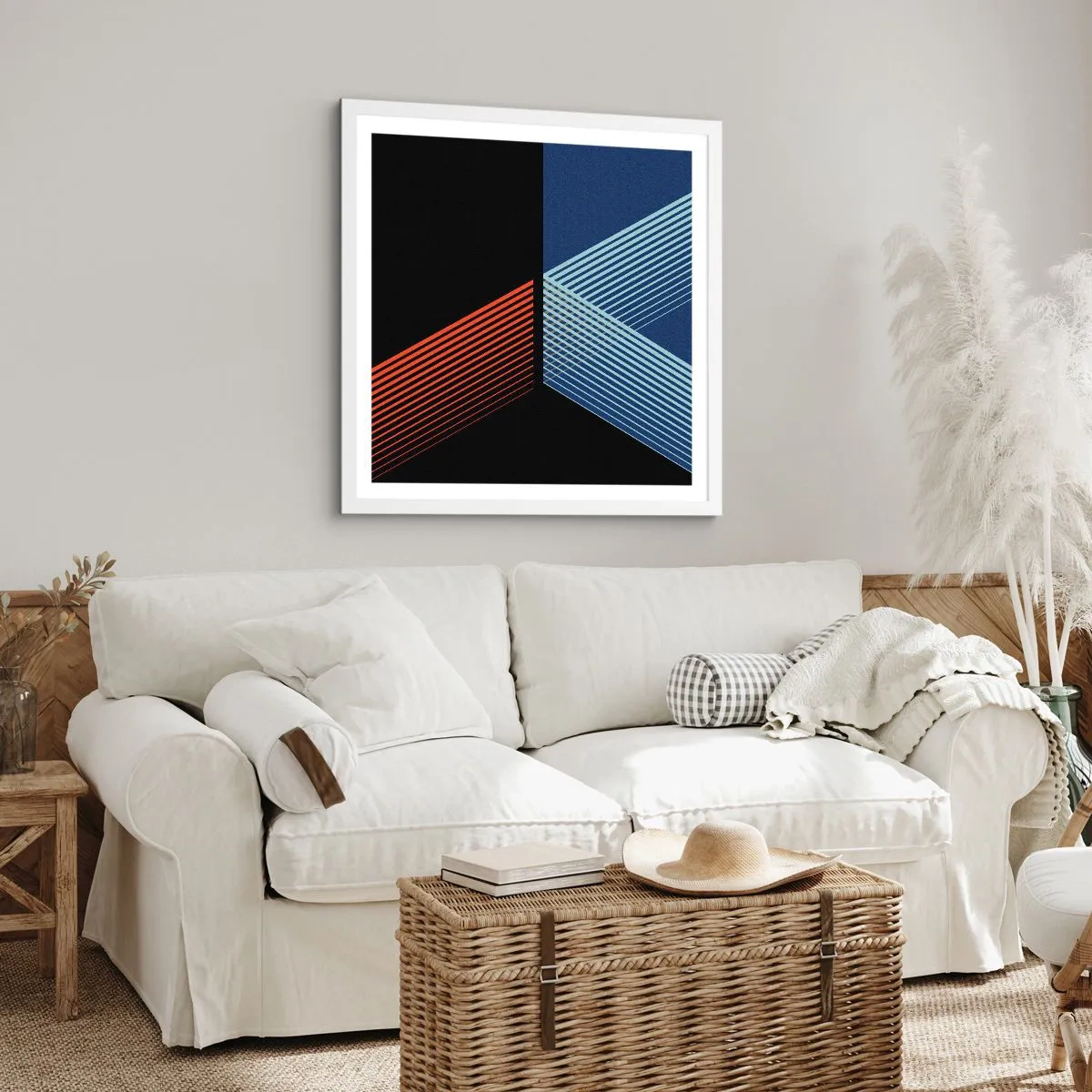 Poster in white frmae - Simple Story - 60x60 cm