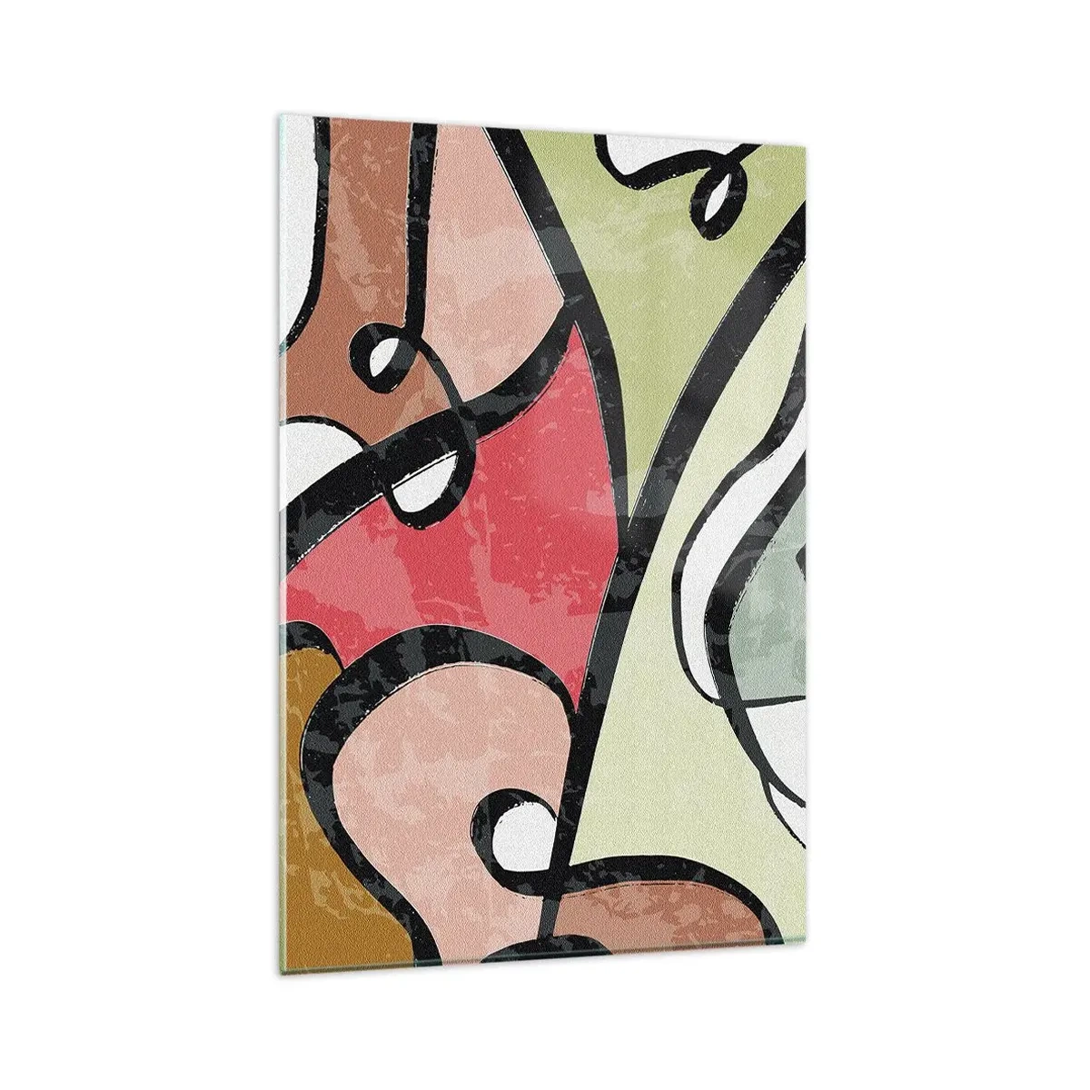 Glass picture - Pirouettes Among Colours - 80x120 cm