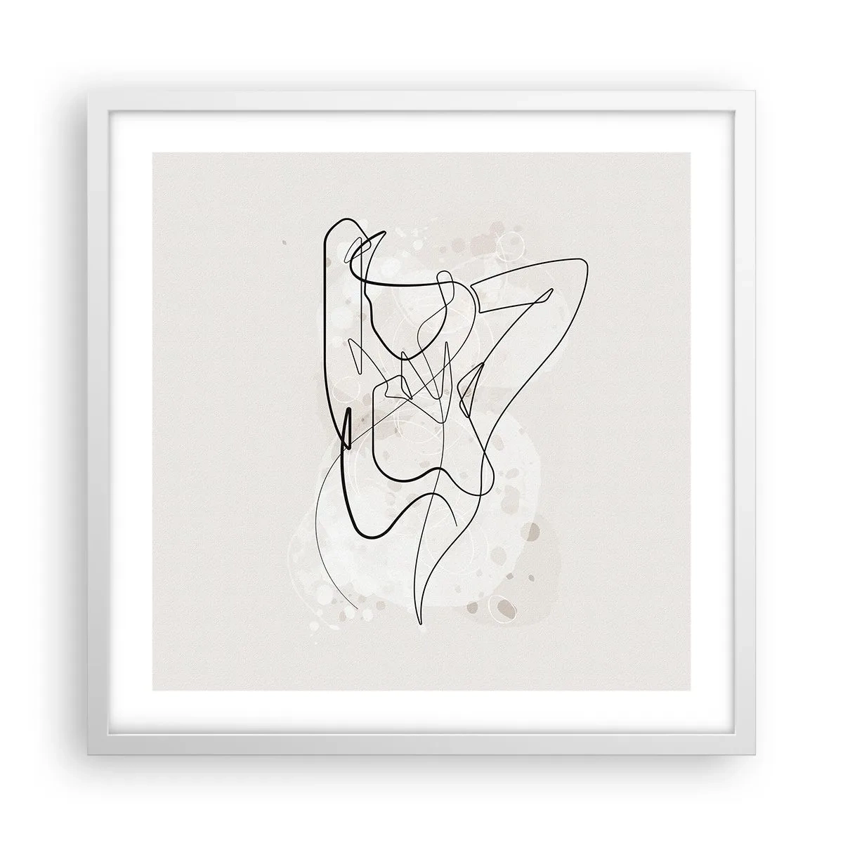 Poster in white frmae - Art of Seduction - 50x50 cm