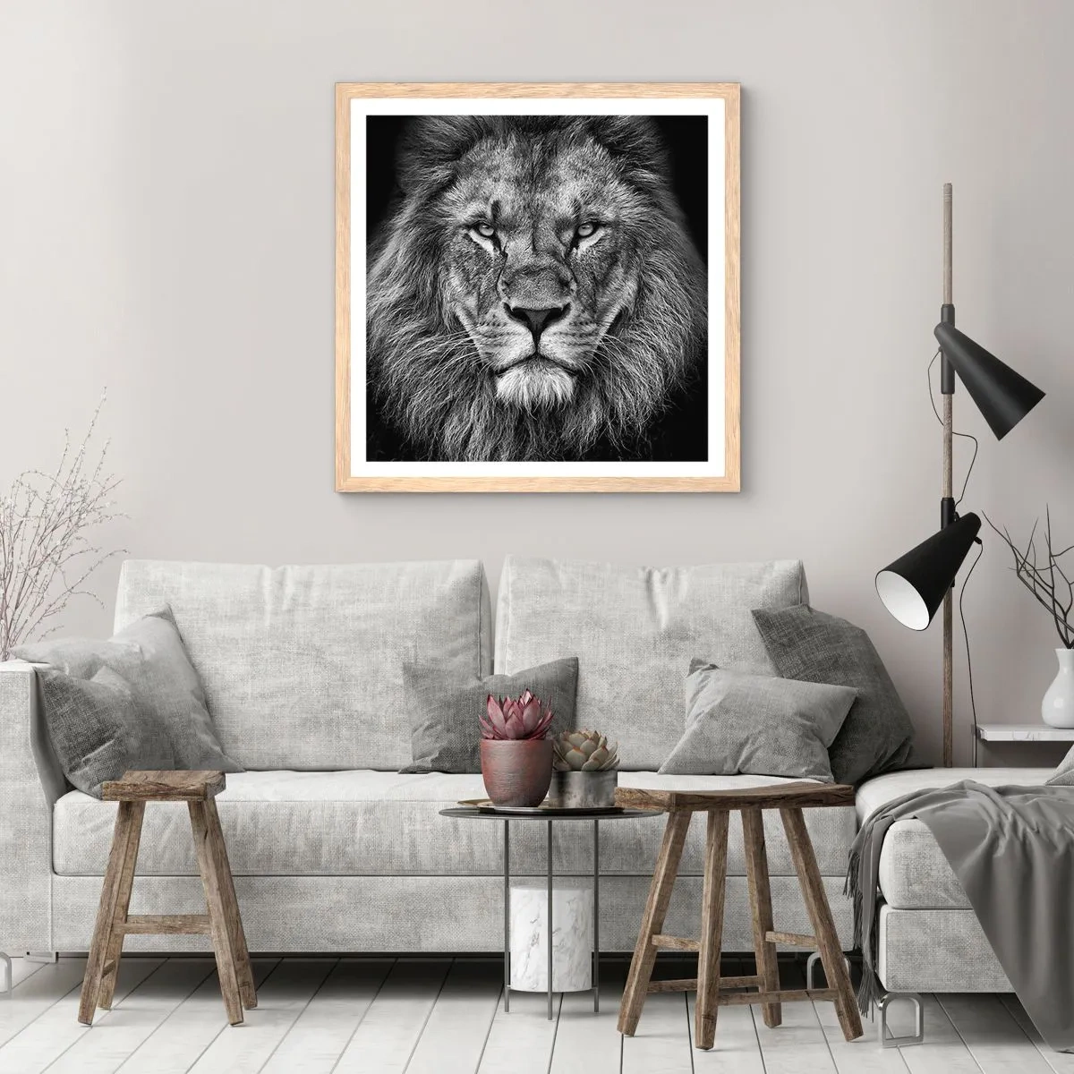 Poster in light oak frame - In Coronation Clothes - 40x40 cm