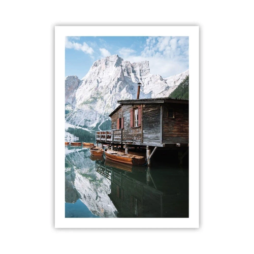 Poster - Crystal, Mountain Morning - 50x70 cm