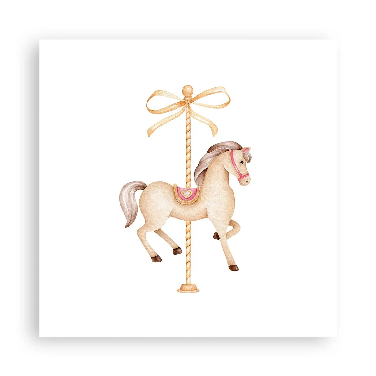 Poster - Graceful Trot - 40x40 cm