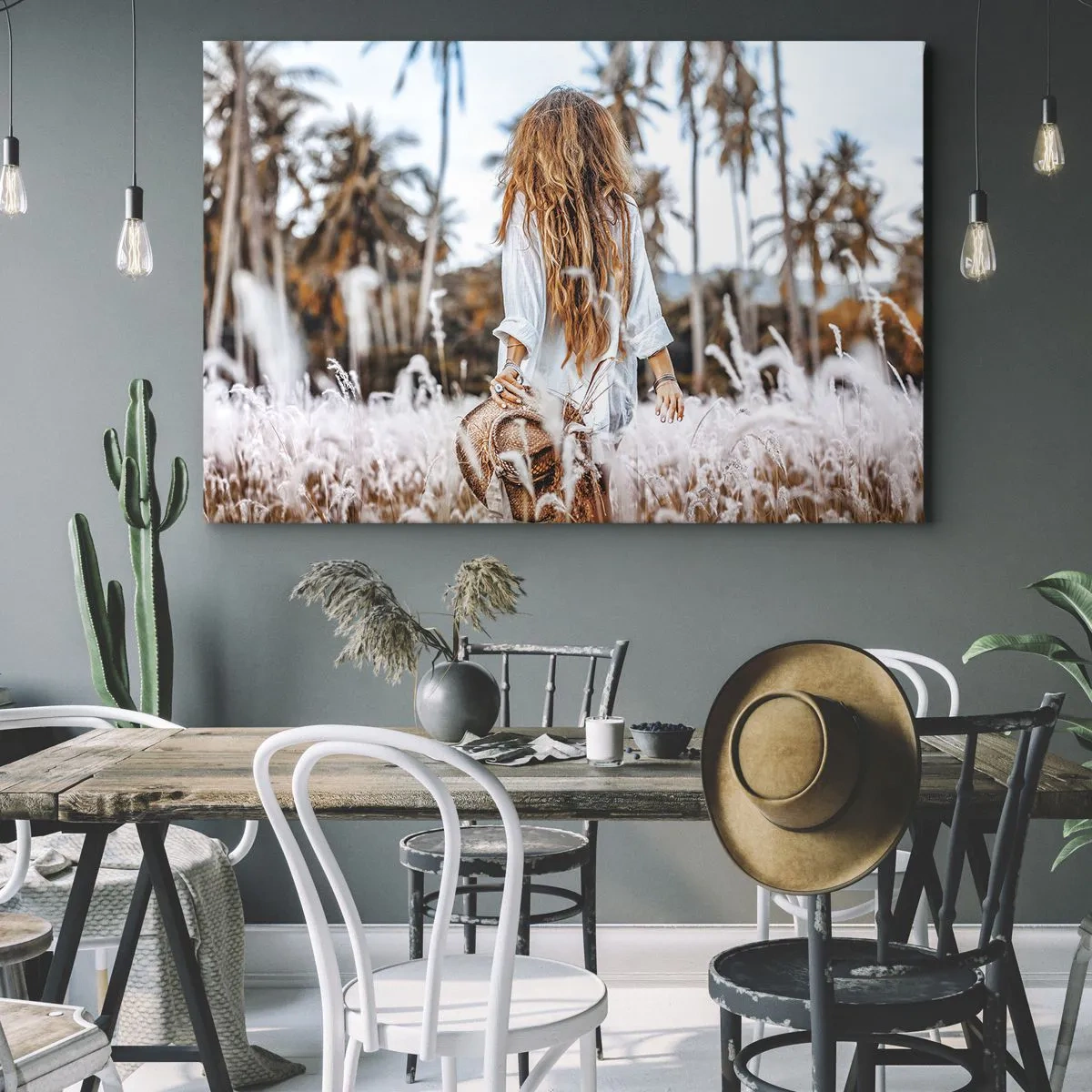 Canvas picture - Born from Grass Fluff - 120x80 cm