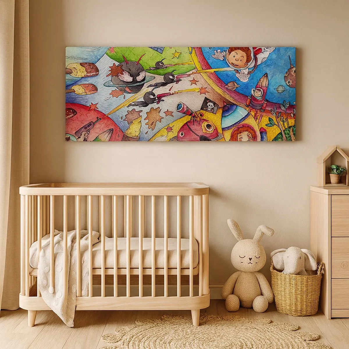 Canvas picture - Great Space Adventure - 100x40 cm
