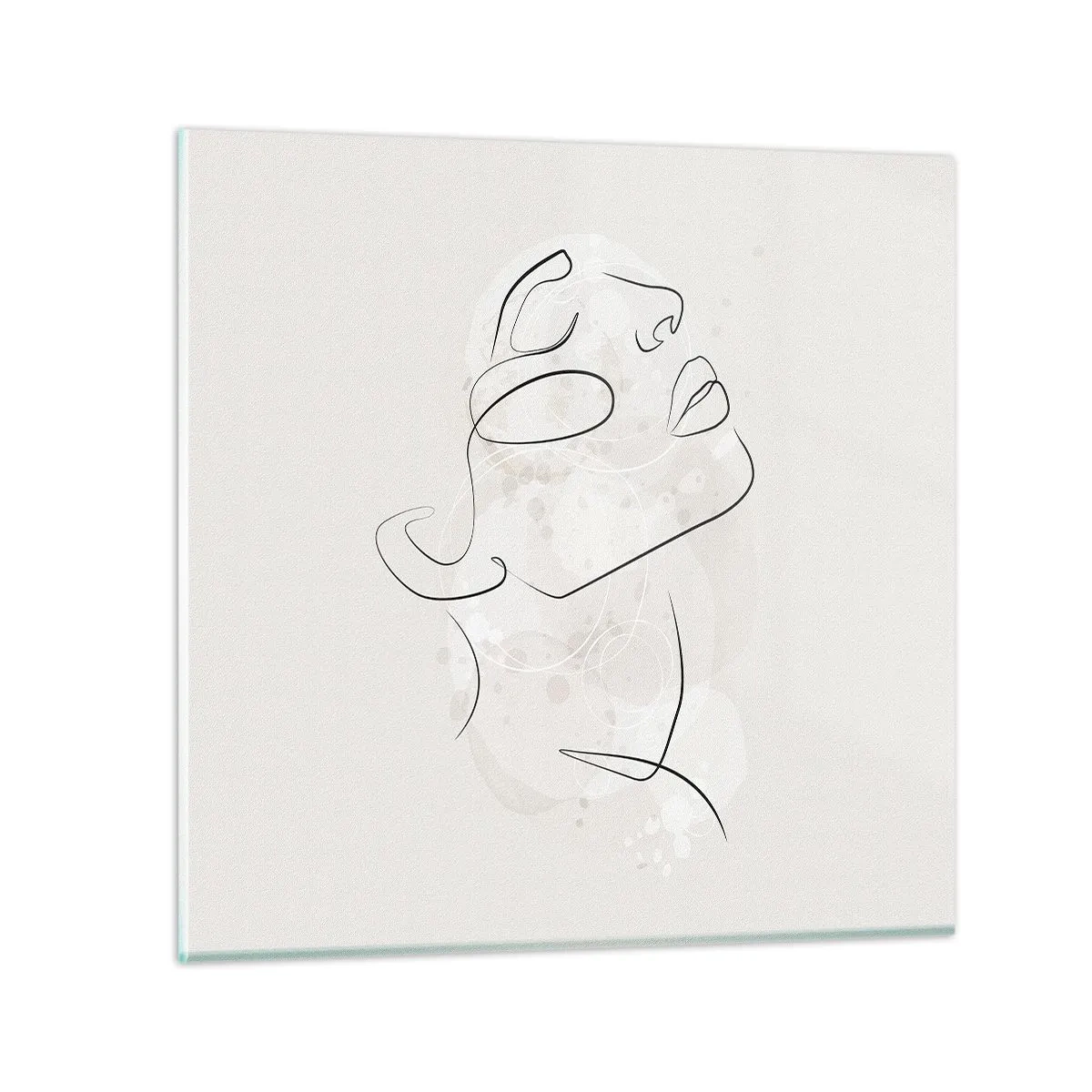 Glass picture - Outline of Happiness - 40x40 cm