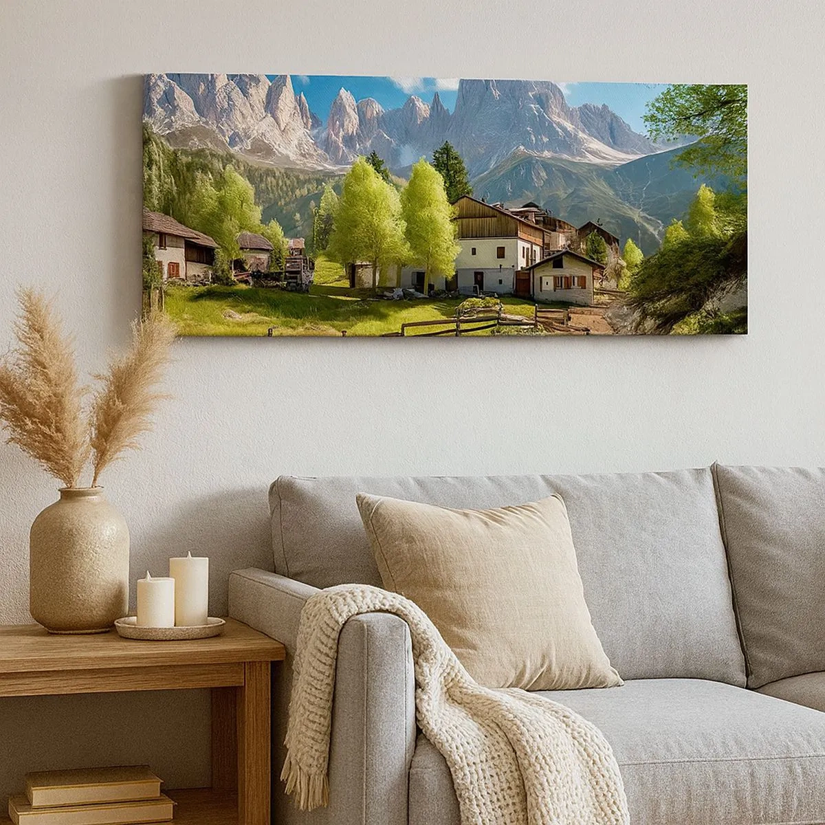 Canvas picture - Alpine Idyll - 100x40 cm