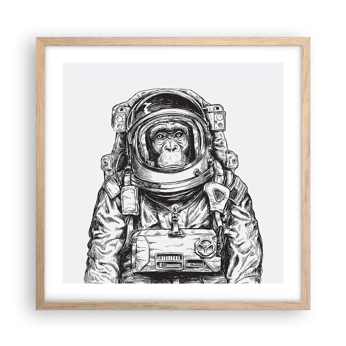 Poster in light oak frame - Alternative Revolution - 50x50 cm