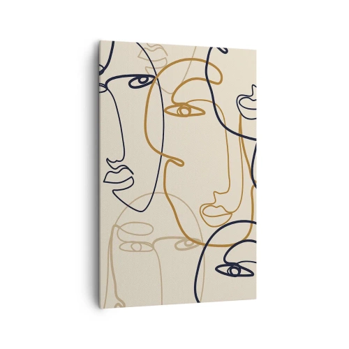 Canvas picture - Multiplied Portrait - 80x120 cm