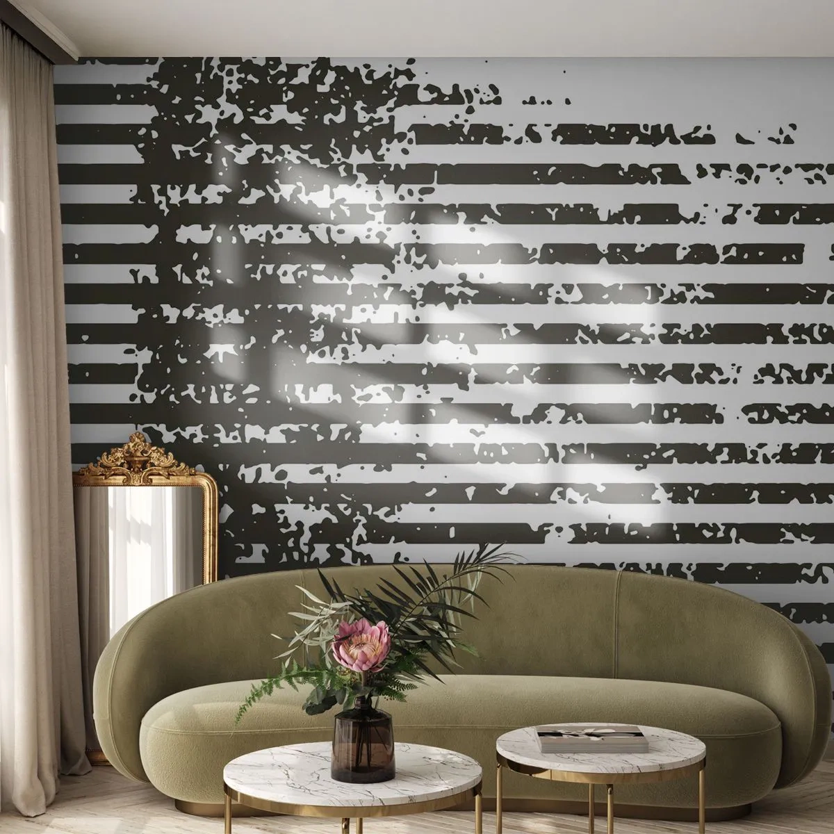 Photo Wallpaper Standard Eco - Rhythm and Noise - Abstraction, Piece, Graphics - 250x175 cm