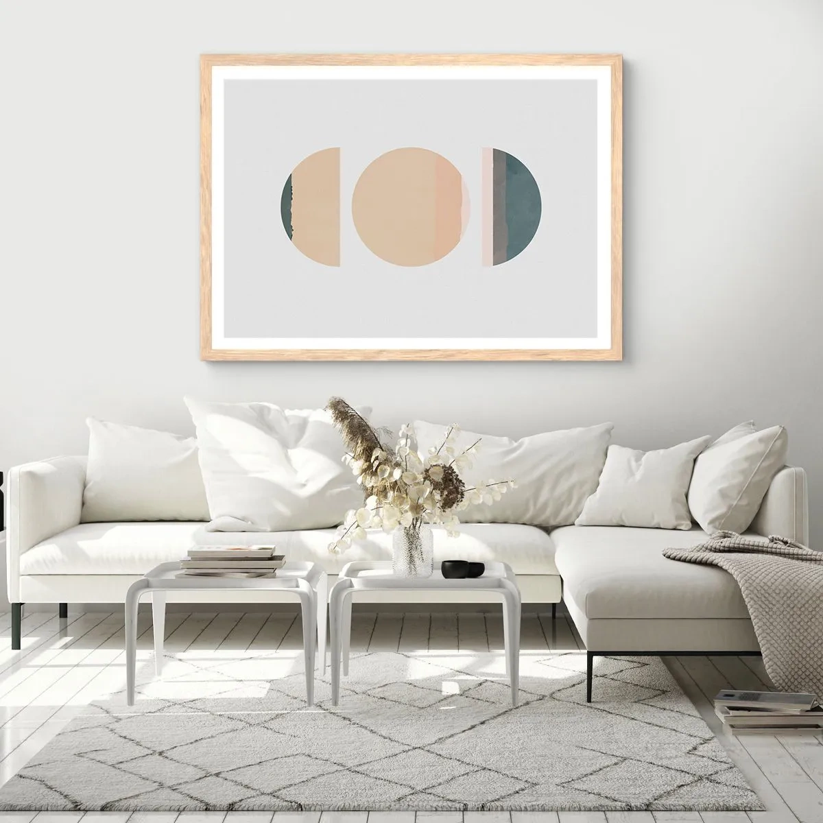 Poster in light oak frame - Wheel after a Wheel - 50x40 cm