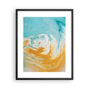 Poster in black frame - Pastel Swirl - 40x50 cm