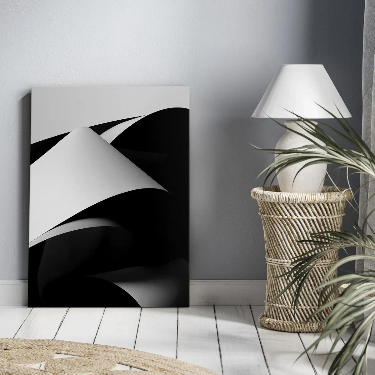 Canvas picture - Planes of Light Emerging from the Shadow - 45x80 cm