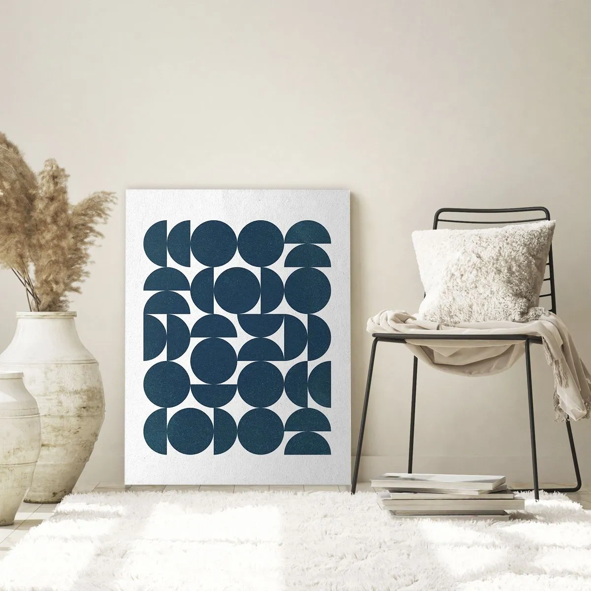 Glass picture - Circles and Semicircles - 50x70 cm