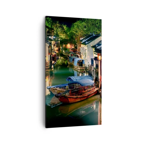 Canvas picture - Evening on a Chinese Street - 45x80 cm