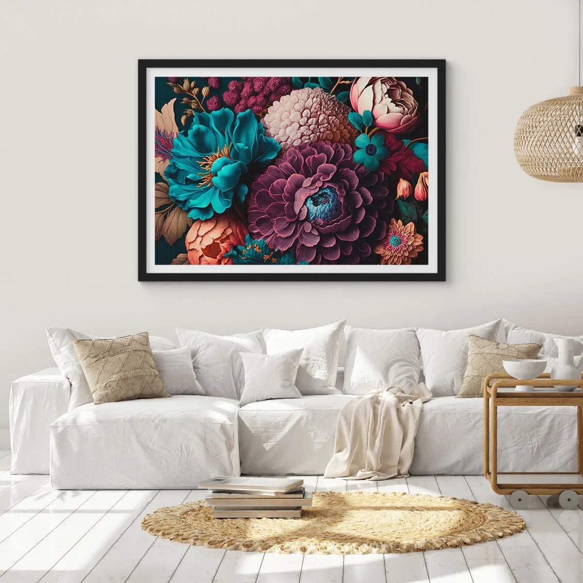 Poster in black frame - Rich Nature - 40x30 cm