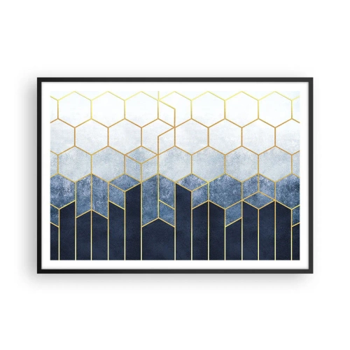 Poster in black frame - Composition in Syncopated Rhythm - 100x70 cm