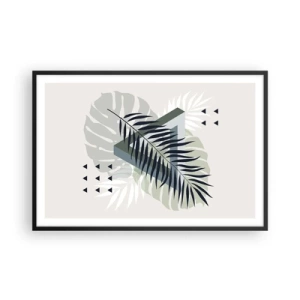 Poster in black frame - Nature and Geometry - Two Orders? - 91x61 cm