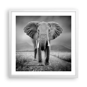 Poster in white frmae - Welcoming of the Host - 50x50 cm