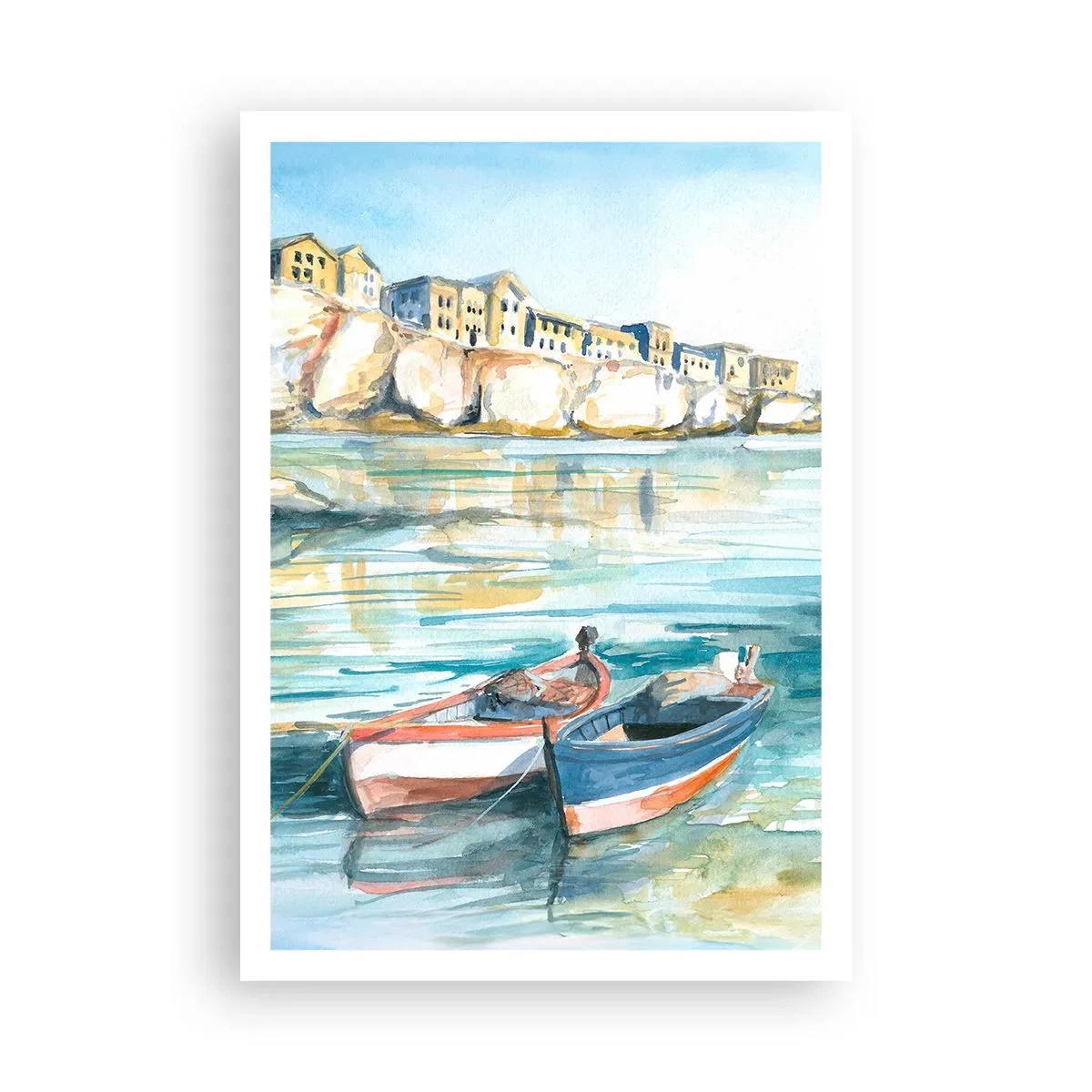 Poster - Landscape in Azure - 70x100 cm