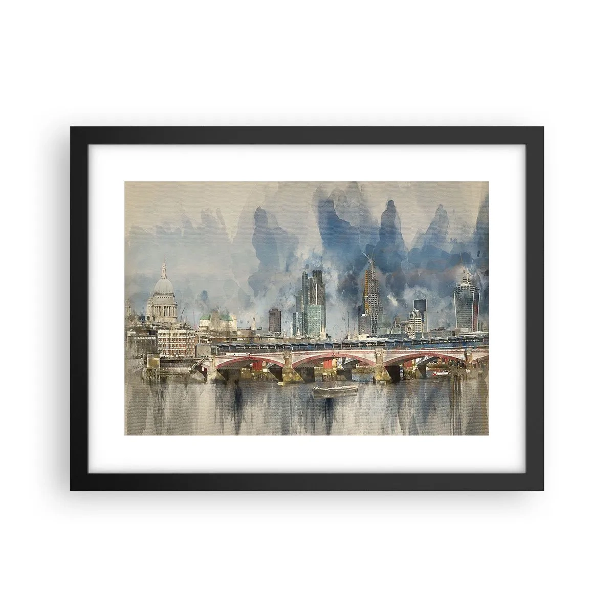 Poster in black frame - London in Its Beauty - 40x30 cm