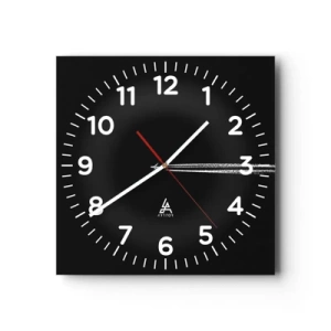 Wall clock - Clock on glass - Into Another Dimension - 40x40 cm