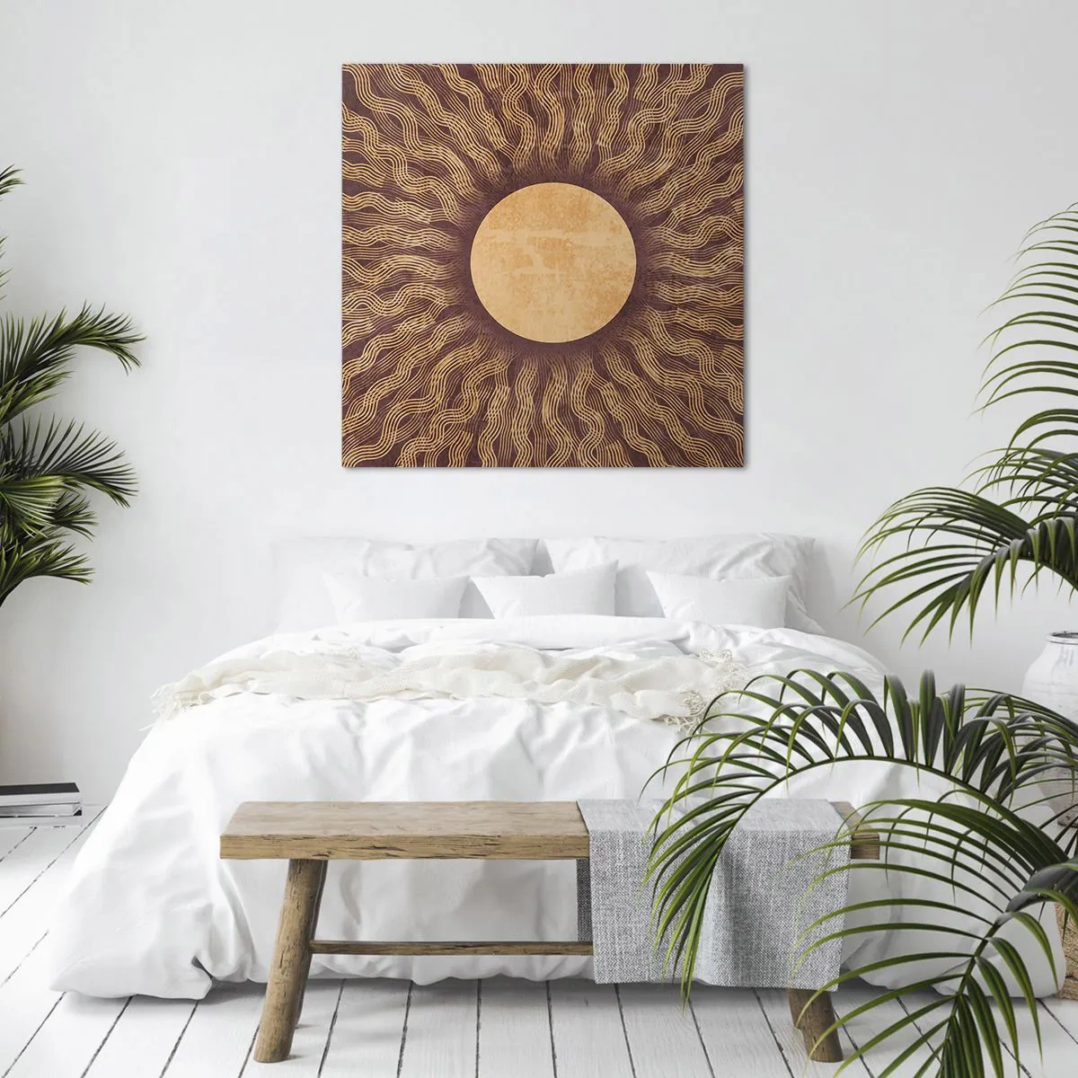 Canvas picture - Sun Icon - 50x50 cm