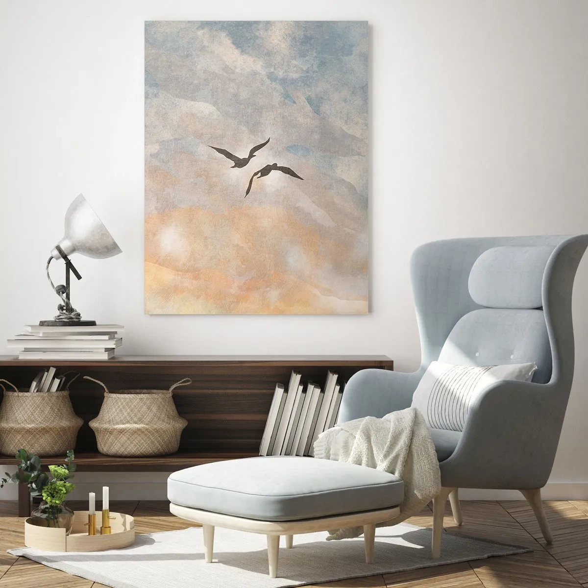 Glass picture - Sky-high Dance - 50x70 cm