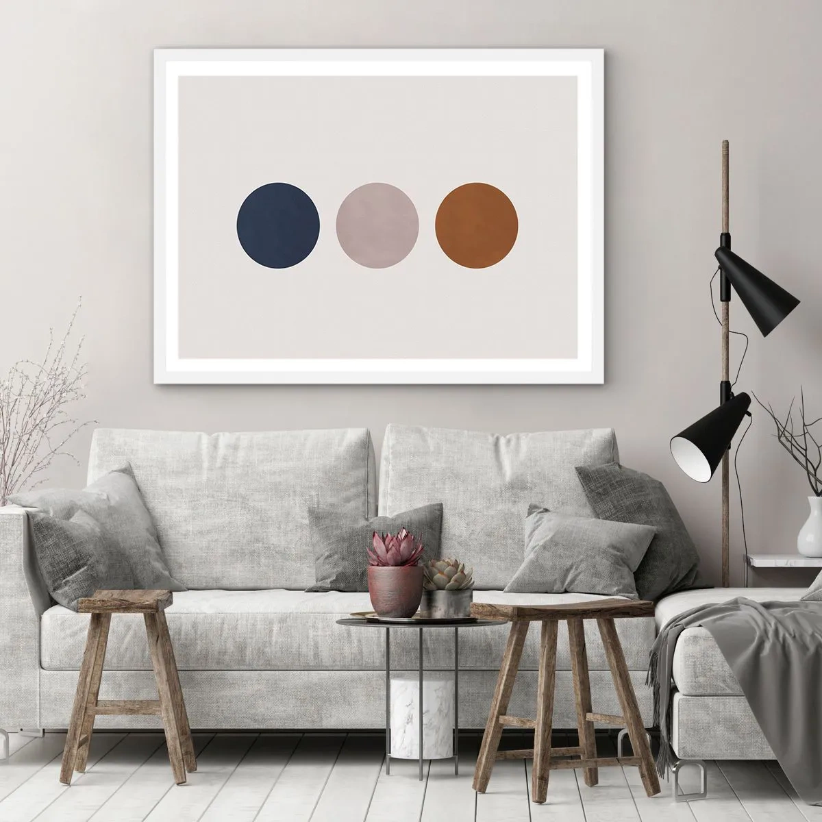 Poster in white frmae - Symbol of Perfection - 50x40 cm
