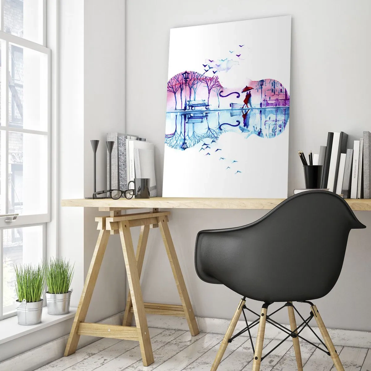 Glass picture - I Will Bring Canticles of Rain - 70x100 cm
