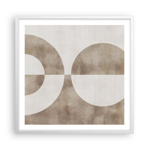 Poster in white frmae - Similarities and Differences - 60x60 cm