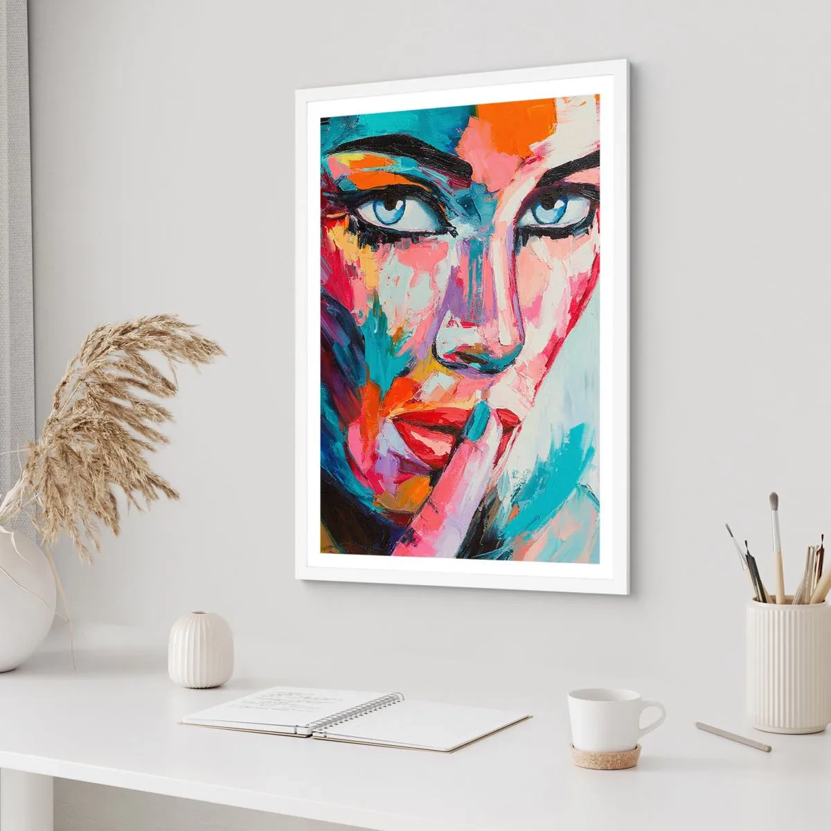 Poster in white frmae - Our First Secret - 40x50 cm