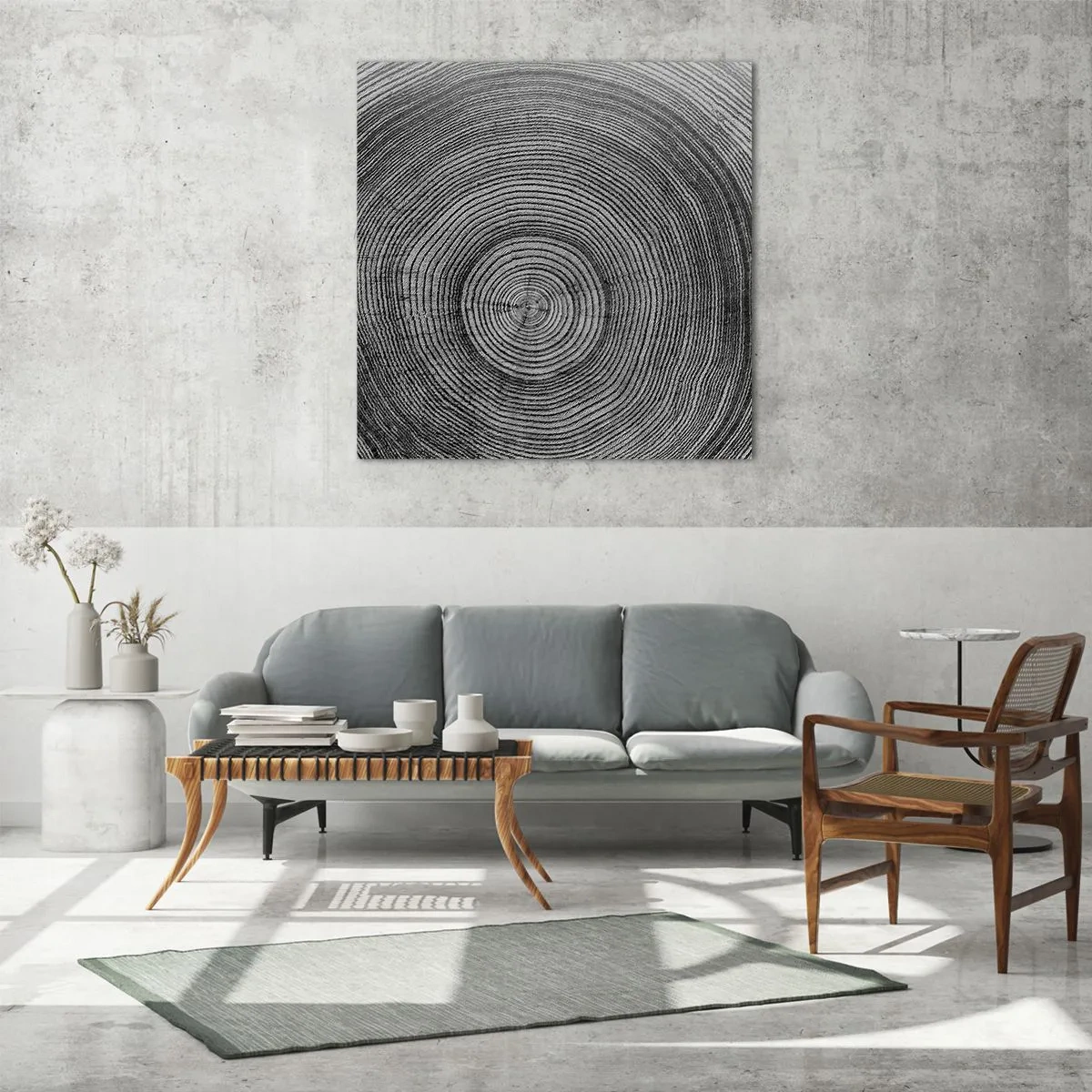 Glass picture - Sign of the Time - 50x50 cm