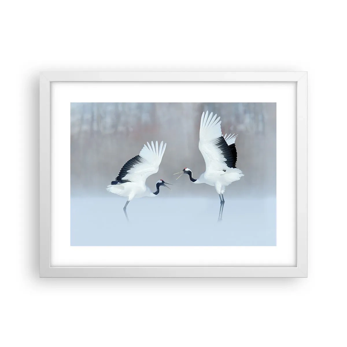 Poster in white frmae - Dance in the Fog - 40x30 cm