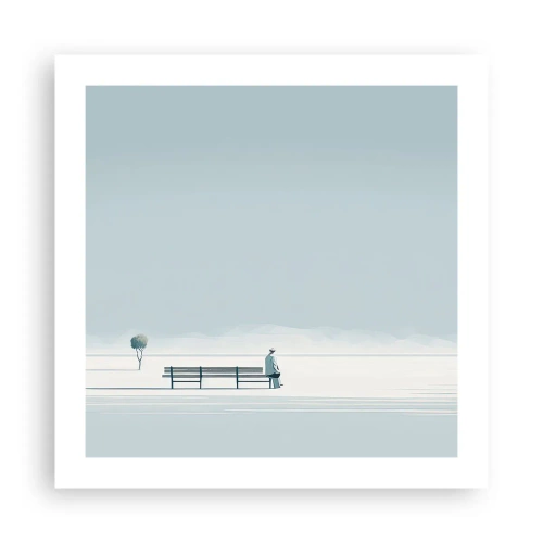 Poster - Yes, I Am Waiting - 50x50 cm