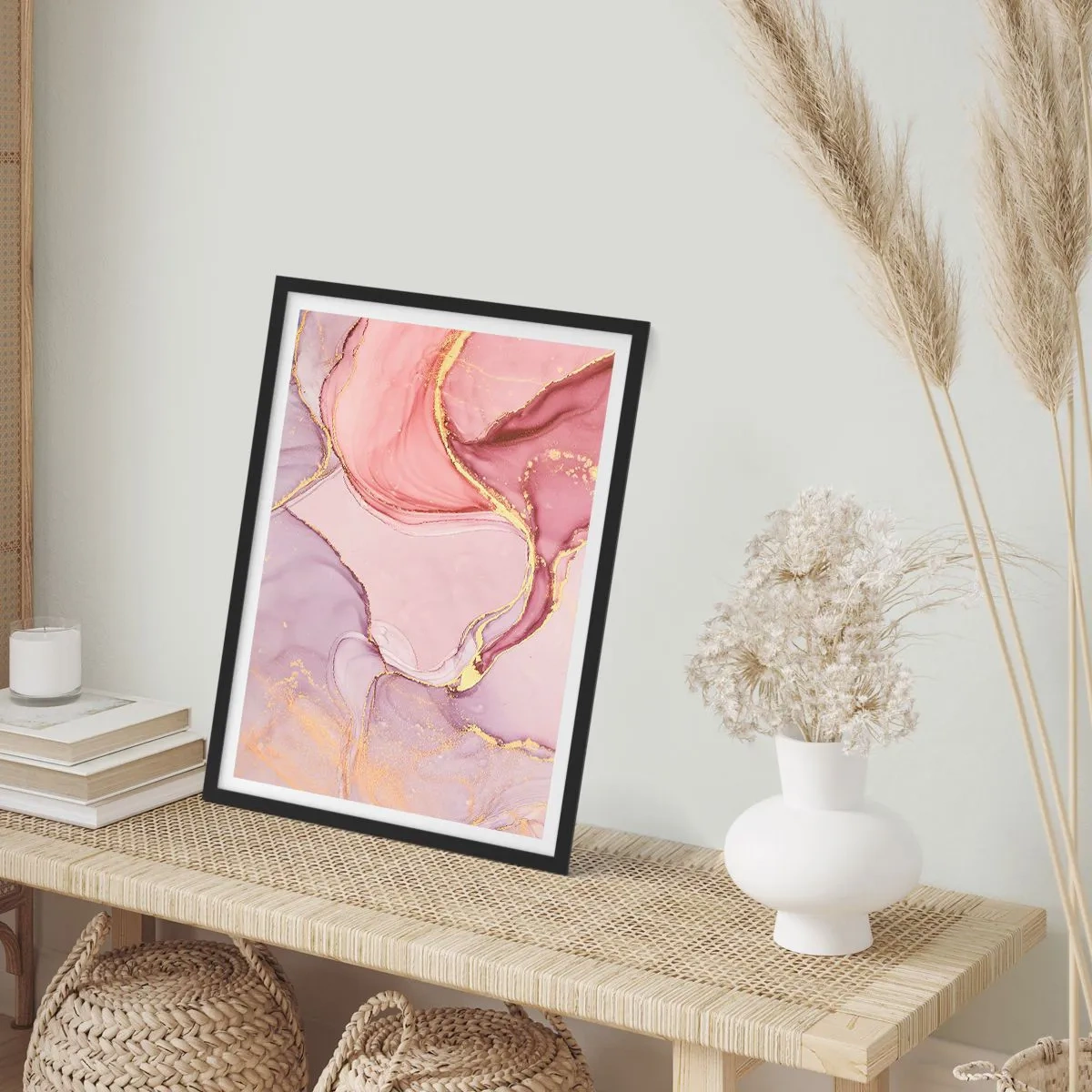 Poster in black frame - Caress of Colours - 61x91 cm