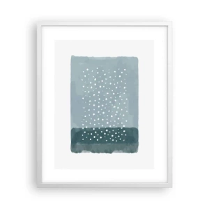 Poster in white frmae - Grown on the Blue - 40x50 cm