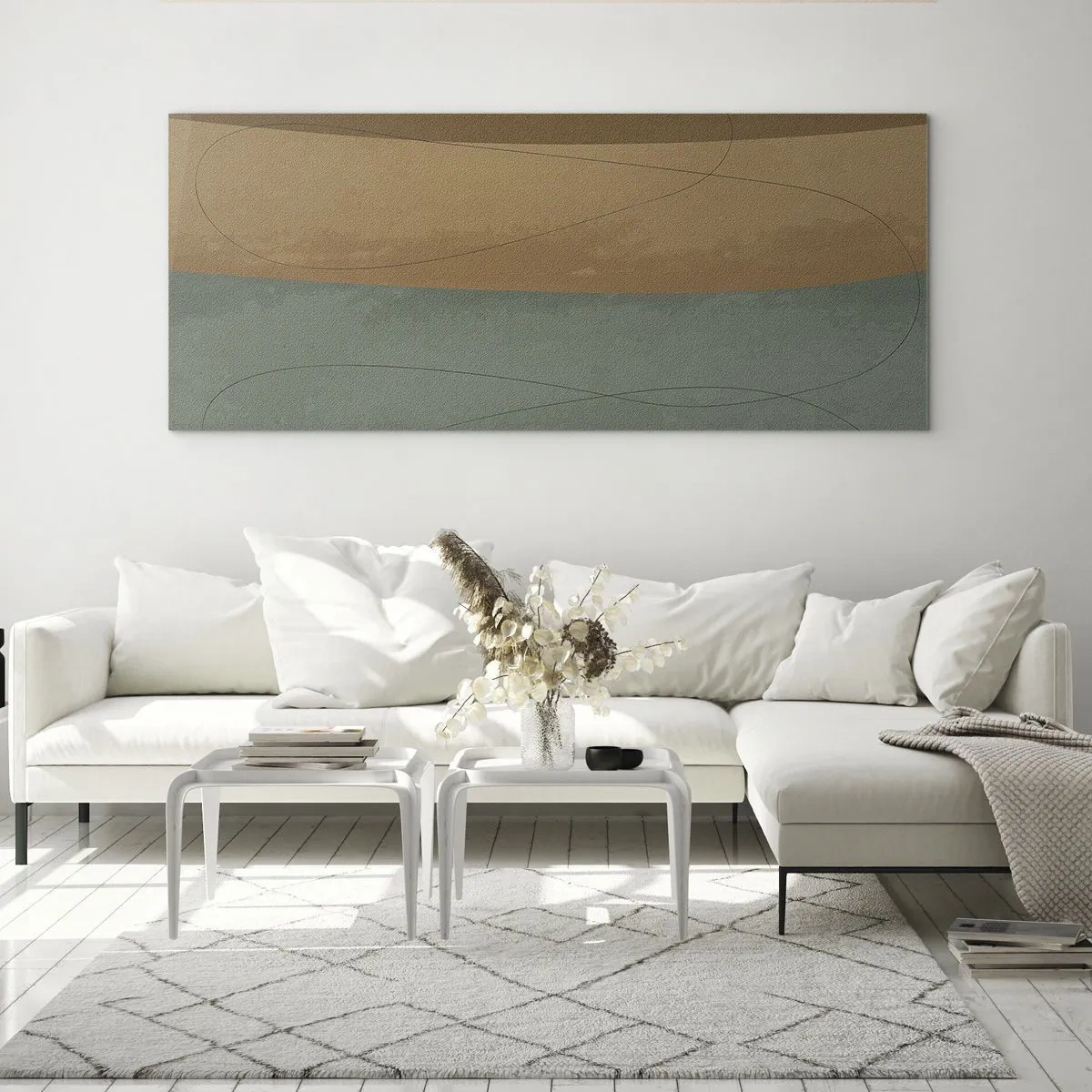 Glass picture - Horizontal Compostion - 90x30 cm