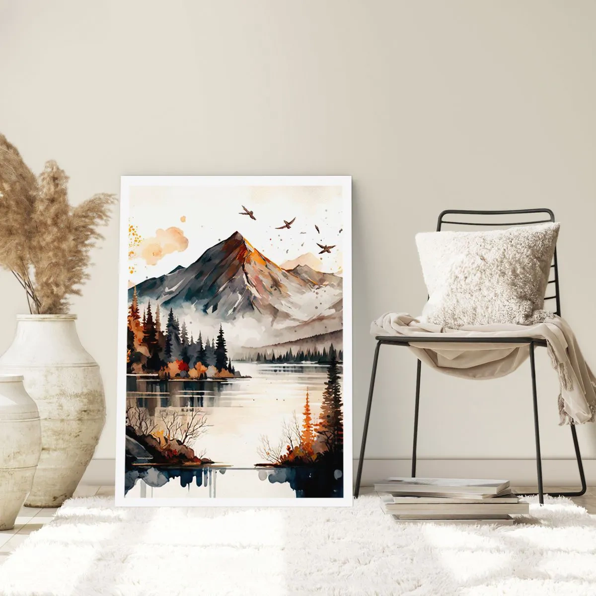 Poster - Golden Autumn in the Mountains - 70x100 cm