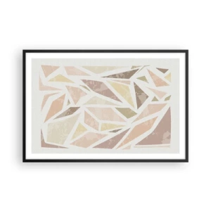 Poster in black frame - Stained Glass Composition - 91x61 cm