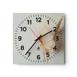 Wall clock - Clock on glass - When It Needs Calming Down - 40x40 cm
