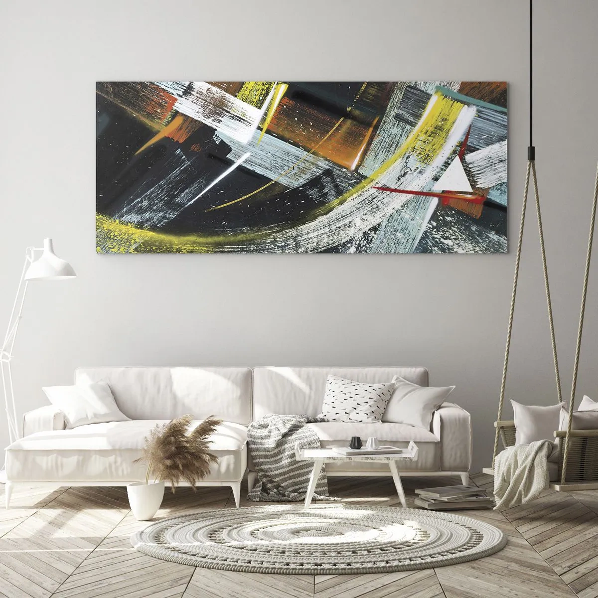 Glass picture - Energy of Movement - 100x40 cm