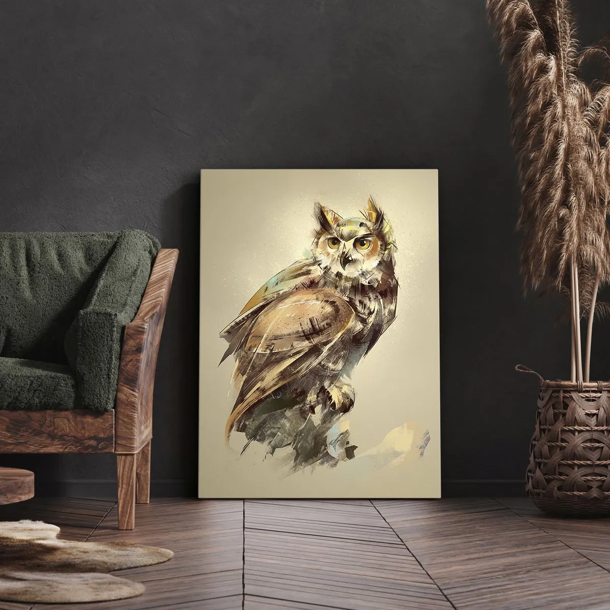 Canvas picture - The Wisest Owl - 50x70 cm