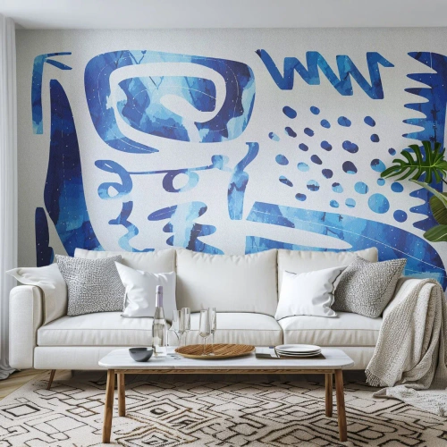 Photo Wallpaper Premium Canvas - Return to the Roots - Boho, Abstraction, Minimalistic - 150x105 cm