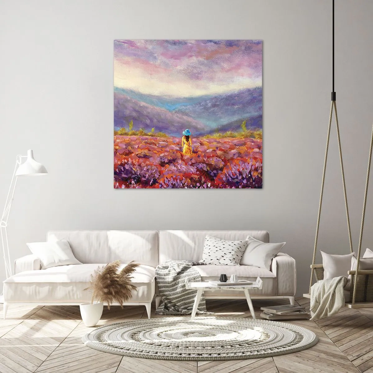 Canvas picture - In Lavendar World - 60x60 cm