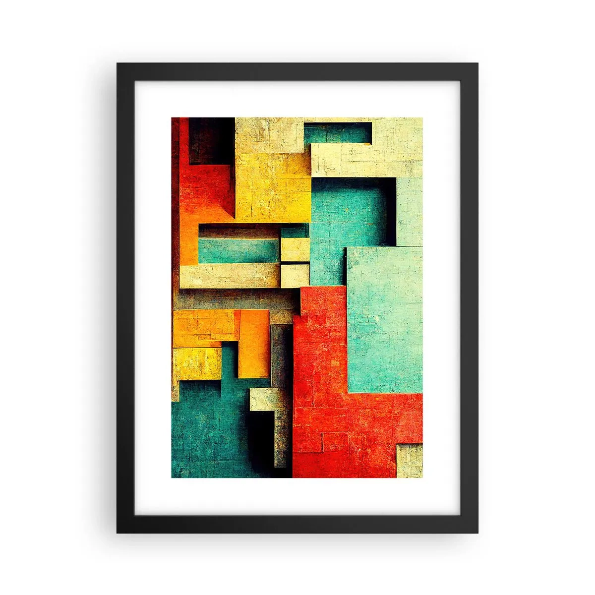 Poster in black frame - Festival of Right Angles - 30x40 cm
